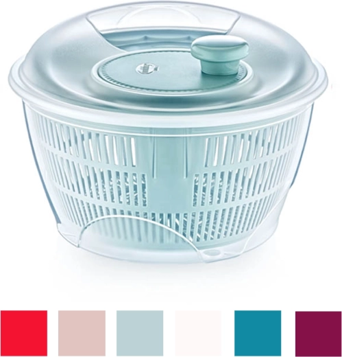 Centrifugă pentru salată 5 l gri‑albastru