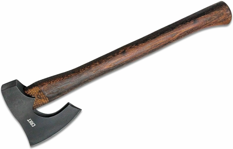 CRKT Freyr secure 820 g din oțel carbon cu mâner din lemn