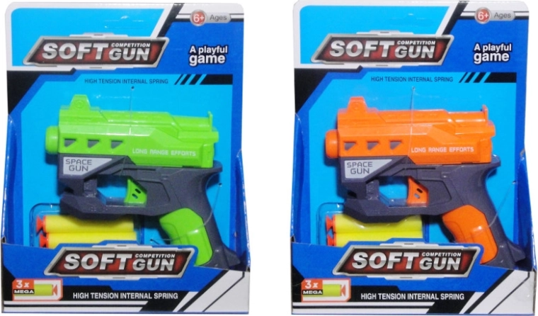 Pistolă din plastic cu proiectile din spumă pentru copii