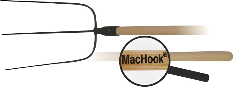 Furcă cu 3 colți cu coadă din lemn 130 cm