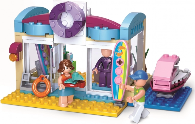 Sluban Girl's Dream magazin de vacanță pentru sporturi nautice – set de construcție