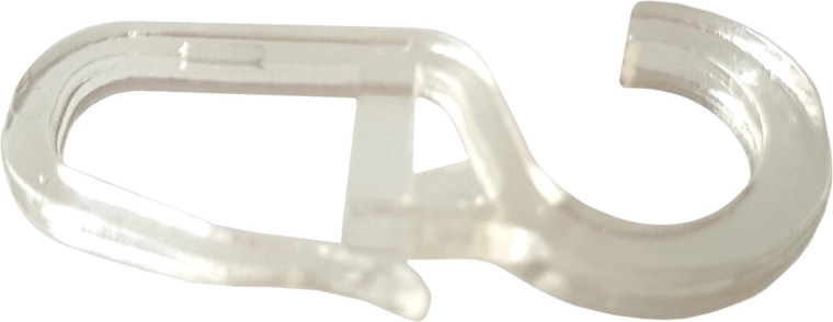 Cârlige transparente mari pentru perdele (10 buc)