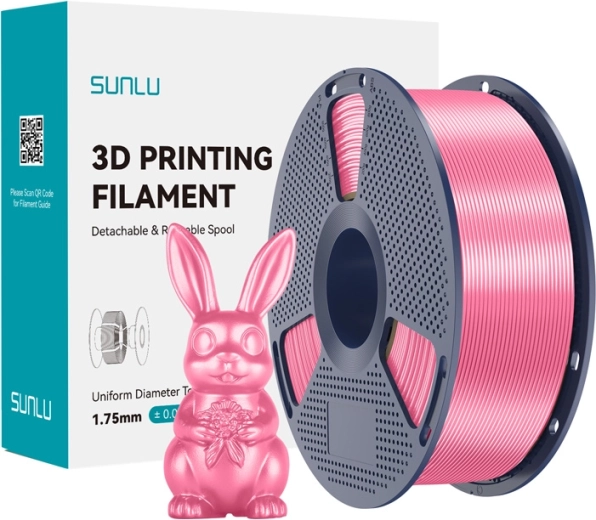 Filament Sunlu PLA+ Silk roz