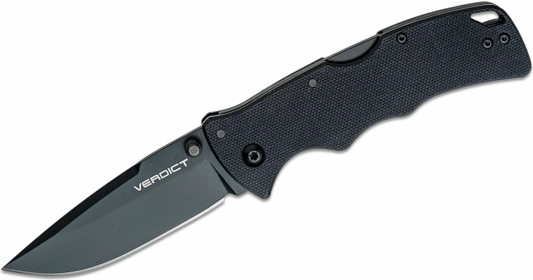 Cold Steel Verdict spear point cuțit pliabil 7,6 cm negru G10