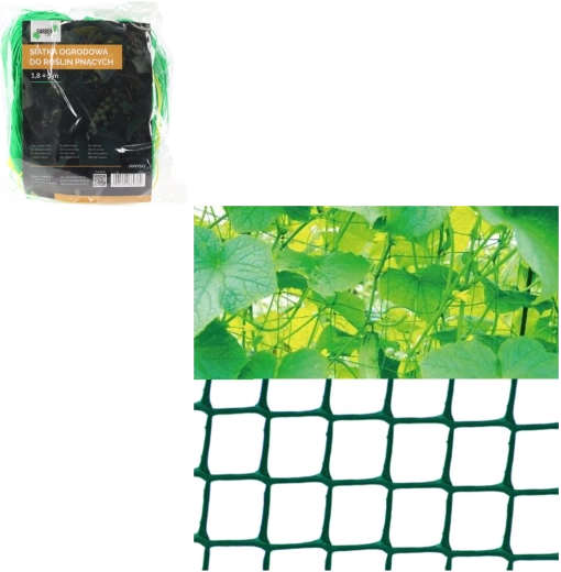 Plasă de grădină pentru plante cățărătoare 1,8 × 5 m, verde