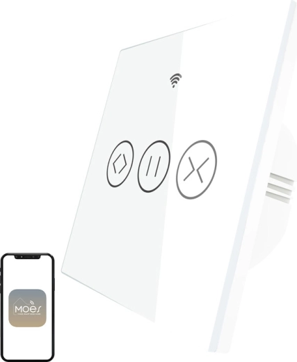 Comutator inteligent Wi‑Fi tactil pentru jaluzele Moes - 1 bucată