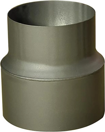 Reductor de țeavă de fum 200/160 mm, negru, grosime 1,5 mm