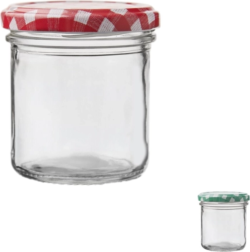 Borcan de conserve Laura 165 ml cu capac (mix)