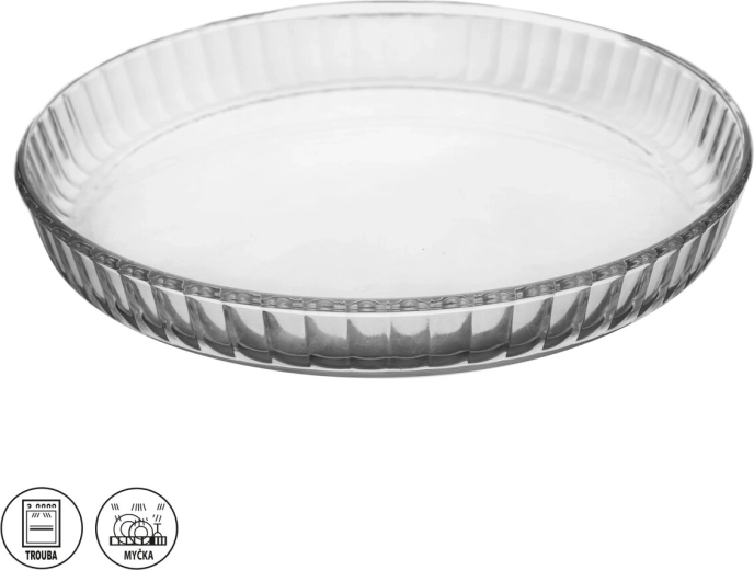 Formă din sticlă pentru plăcintă din sticlă borosilicată 27,5 cm