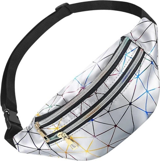 Bq58a borsetă de șold cu sac argintiu