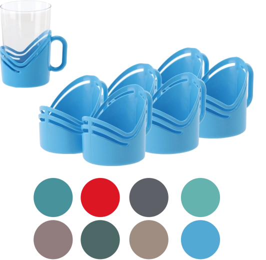 Set de suporturi din plastic pentru pahare Jagiełło, 6 buc.