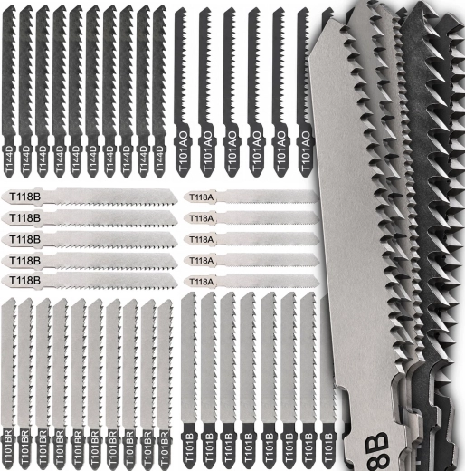 Set de pânze de ferăstrău pentru fierăstrău pendular Renew Force T-shank 50 buc pentru lemn, metal și plastic