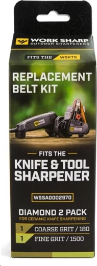 Work Sharp set de benzi abrazive diamantate 180 și 1500 grit