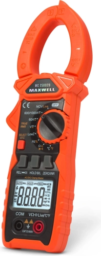 Multimetru tip clește MAXWELL True RMS AC/DC 1000 A cu lumină de lucru