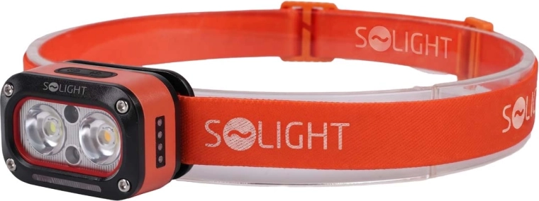 Lampă frontală LED reîncărcabilă Solight, 250 lm, cu senzor infraroșu (lumină caldă și rece)