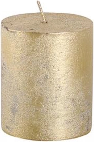 Lumânare rustică PROVENCE auriu 7 cm