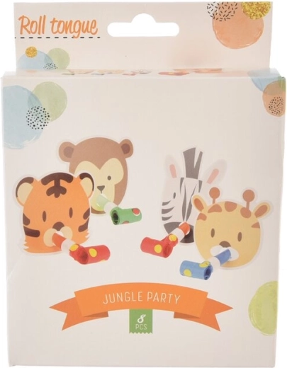 Fluiere de petrecere Jungle, 8 buc