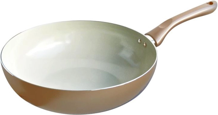 Tigaie wok TORO Champagne 28 cm cu suprafață ceramică