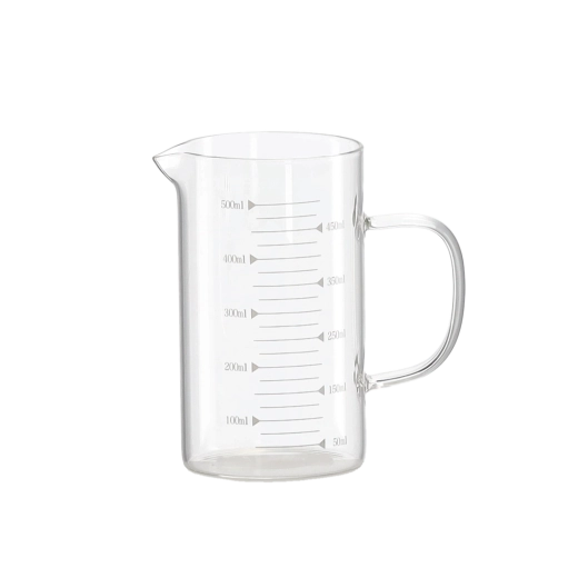 Cană gradată din sticlă 0,5 l