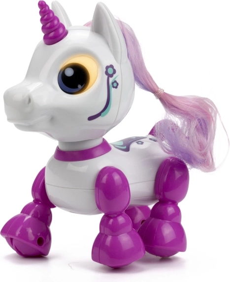 Unicorn robotic interactiv cu ochi LED și sunete
