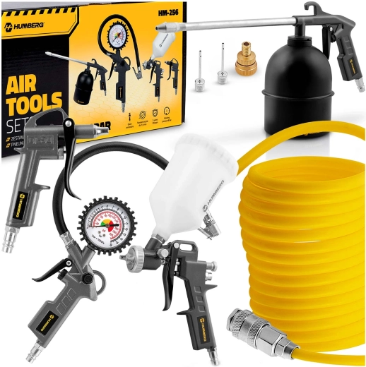 Set de scule pneumatice 8 în 1 pentru compresor HUMBERG