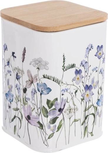 Doză ceramică cu capac din bambus Louka 10,5 cm