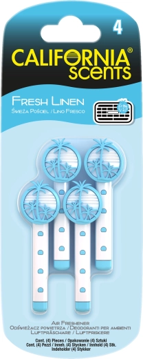 Bețișoare parfumate pentru ventilație Fresh Linen – California Scents