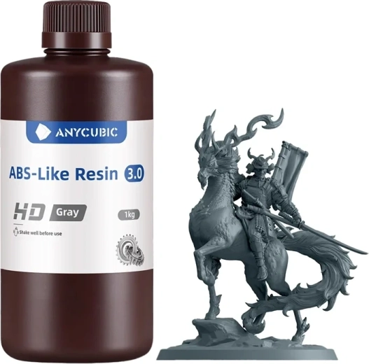 Rășină Anycubic ABS-Like Resin 3.0 gri - 1 bucată