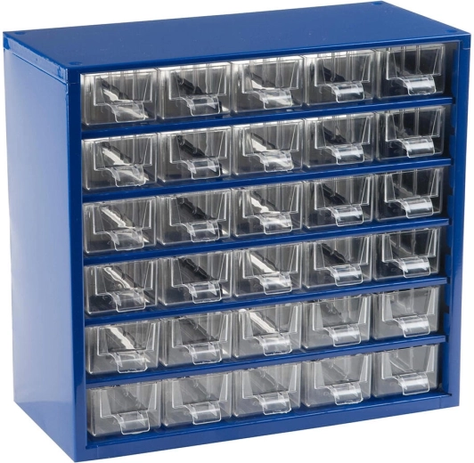 Dulap metalic de atelier cu 30 sertare mici 30,5 × 28 × 15,5 cm TOKOZ