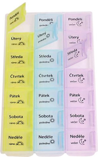 Distribuitor de medicamente pentru 7 zile TORO – dimineața, prânz, seara