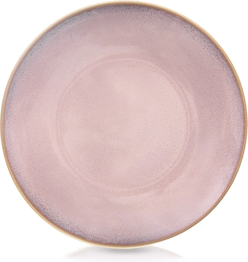 Farfurie întinsă din ceramică roz Glaze 27 cm
