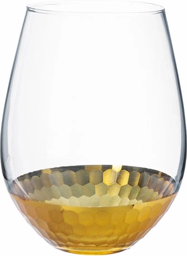 Vază din sticlă Golden Honey 14 cm
