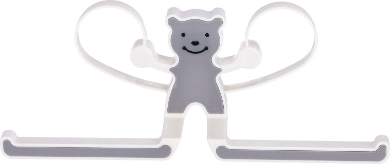 Cuier multifuncțional cu ursuleț - gri