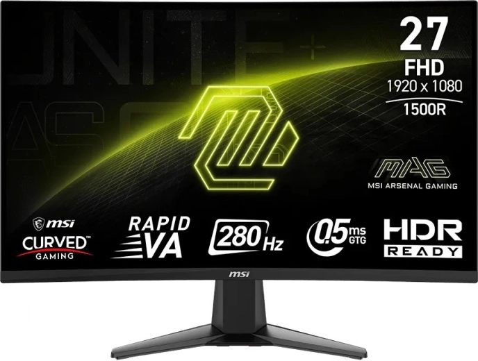 MSI MAG 276CXF Monitor de gaming curb 27" FHD 280 Hz negru