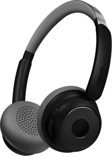 Căști wireless cu microfon și ANC – LogiLink AuraSolo, negru