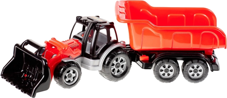 Tractor cu încărcător și remorcă MAX