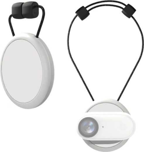 Suport magnetic pentru gât Puluz pentru Insta360 GO 3/GO 3S, alb - 1 bucată