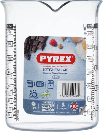 Cană gradată din sticlă PYREX 0,75 l