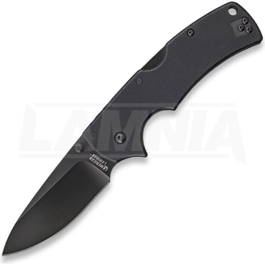 Cold Steel American Lawman – cuțit tactic pliabil 8,9 cm, negru, G10