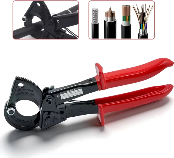 Foarfecă cu clichet pentru cabluri izolate 240 mm²