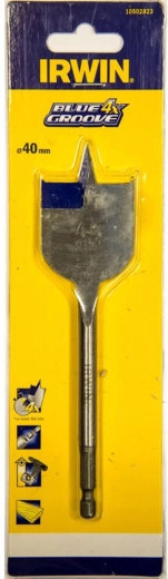 Burghiu plat pentru lemn 40 mm IRWIN Blue Groove