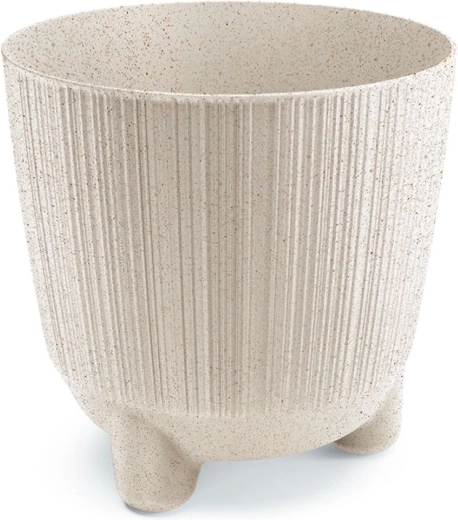 Ghiveci RYFO ECO WOOD 19,5 cm alb