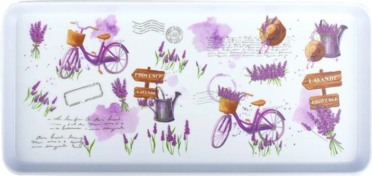 Tavă de servire dreptunghiulară Lavandă 35 × 16,5 × 2,3 cm