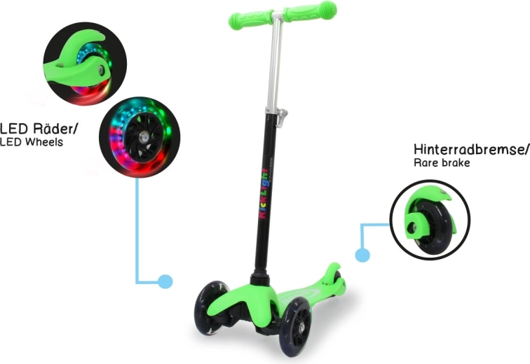 Trotinetă pentru copii Jamara Kicklight verde