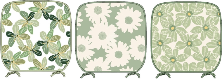 Pernă de șezut pentru scaun de grădină Flori 38 × 38 cm, poliester