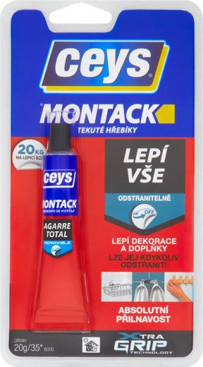 Adeziv de montaj 20 g CEYS MONTACK – cuie lichide, detașabil