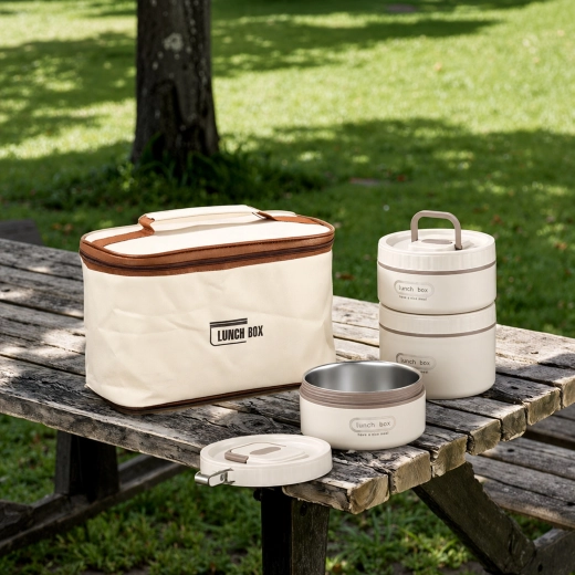 Set de recipiente izolate pentru alimente LunchBox, 4 bucăți