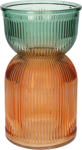 Vază Same verde-piersică 12 × 21 cm