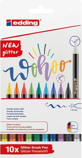 Edding 1340 marker pensulă sclipitor – set 10 buc.