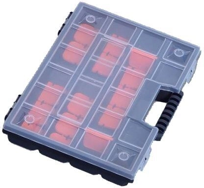 Organizator din plastic NOR 12" 290 × 195 × 35 mm cu compartimente ajustabile